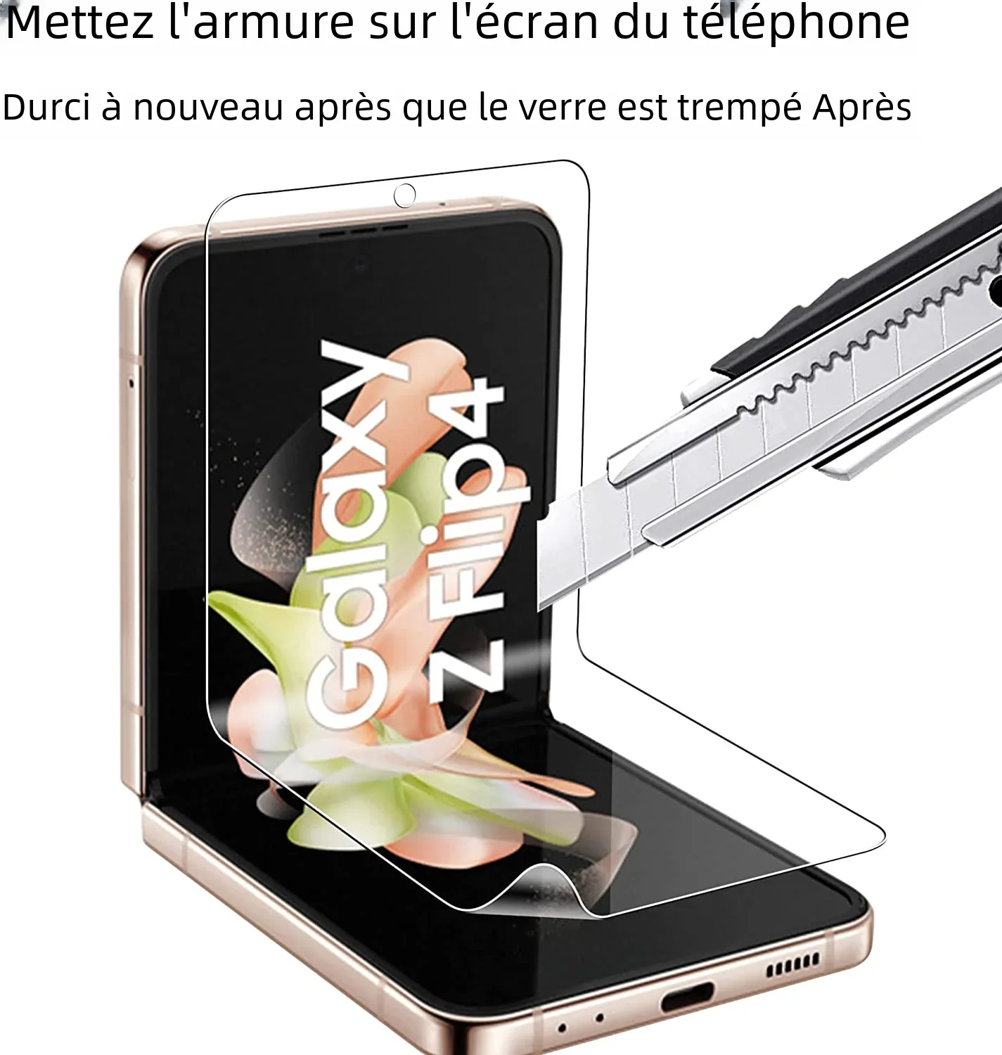 Protecteur d'écran avant pour Samsung Galaxy Z Flip 4 5, film Hydrogel, 5 pièces