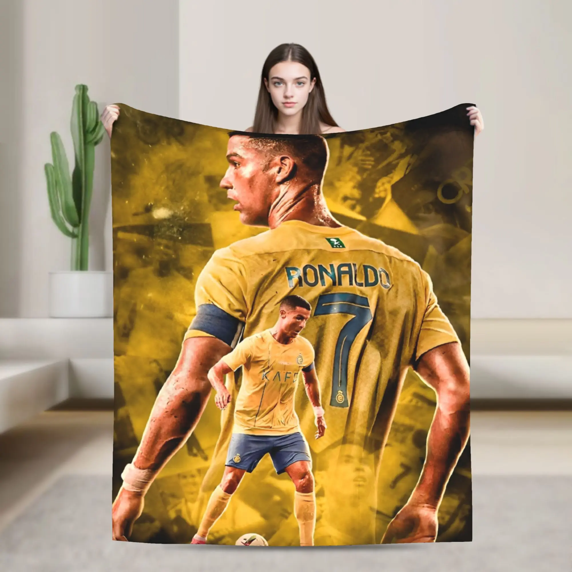 CR7 Knitted Blanket… - image