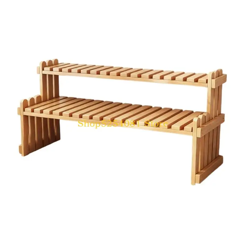 AXYC Modern Simple Bamboos Shelf Unique Finish Support Indoor Plant And Decors Adds Elegances To Your Workspaces