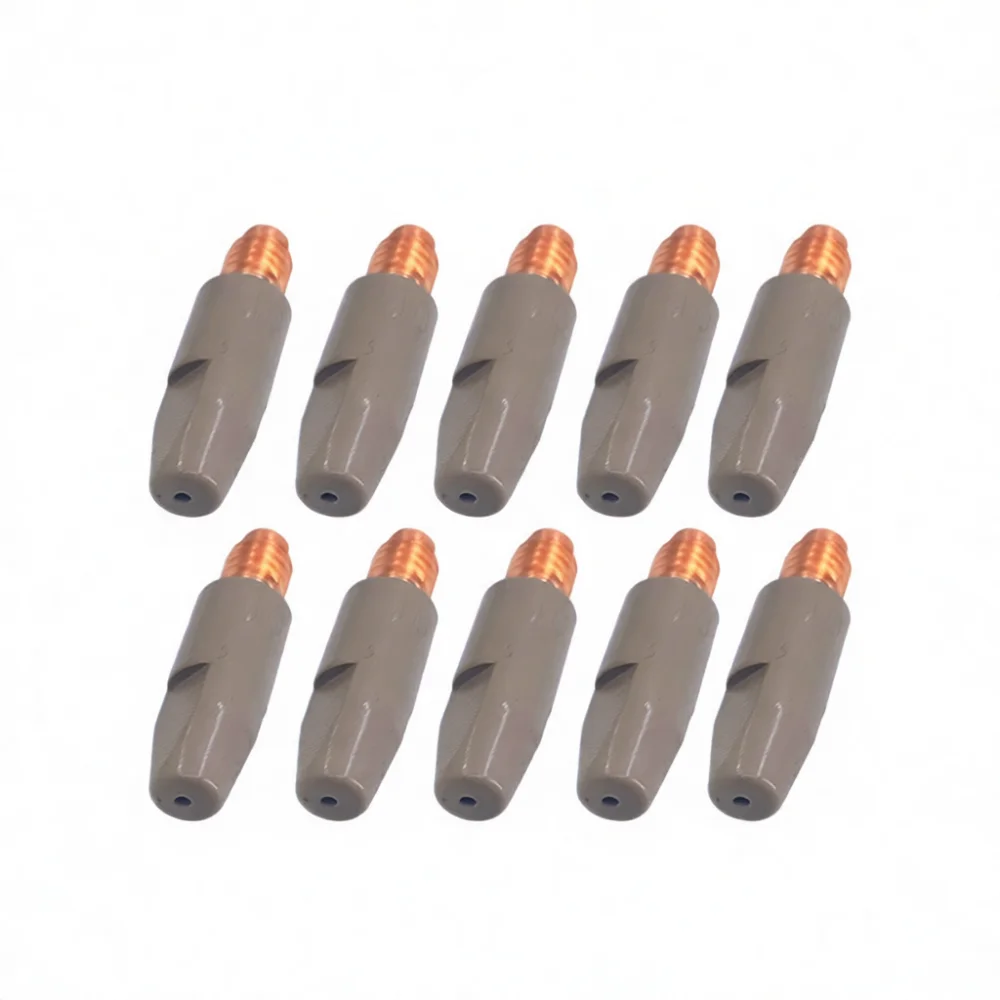 Welding Supply Contact Tip For MIG MAG Torch M6 M8 Coated Consumables 0.6 0.8 1.0 1.2mm Long Life Anti Wear Spare Parts