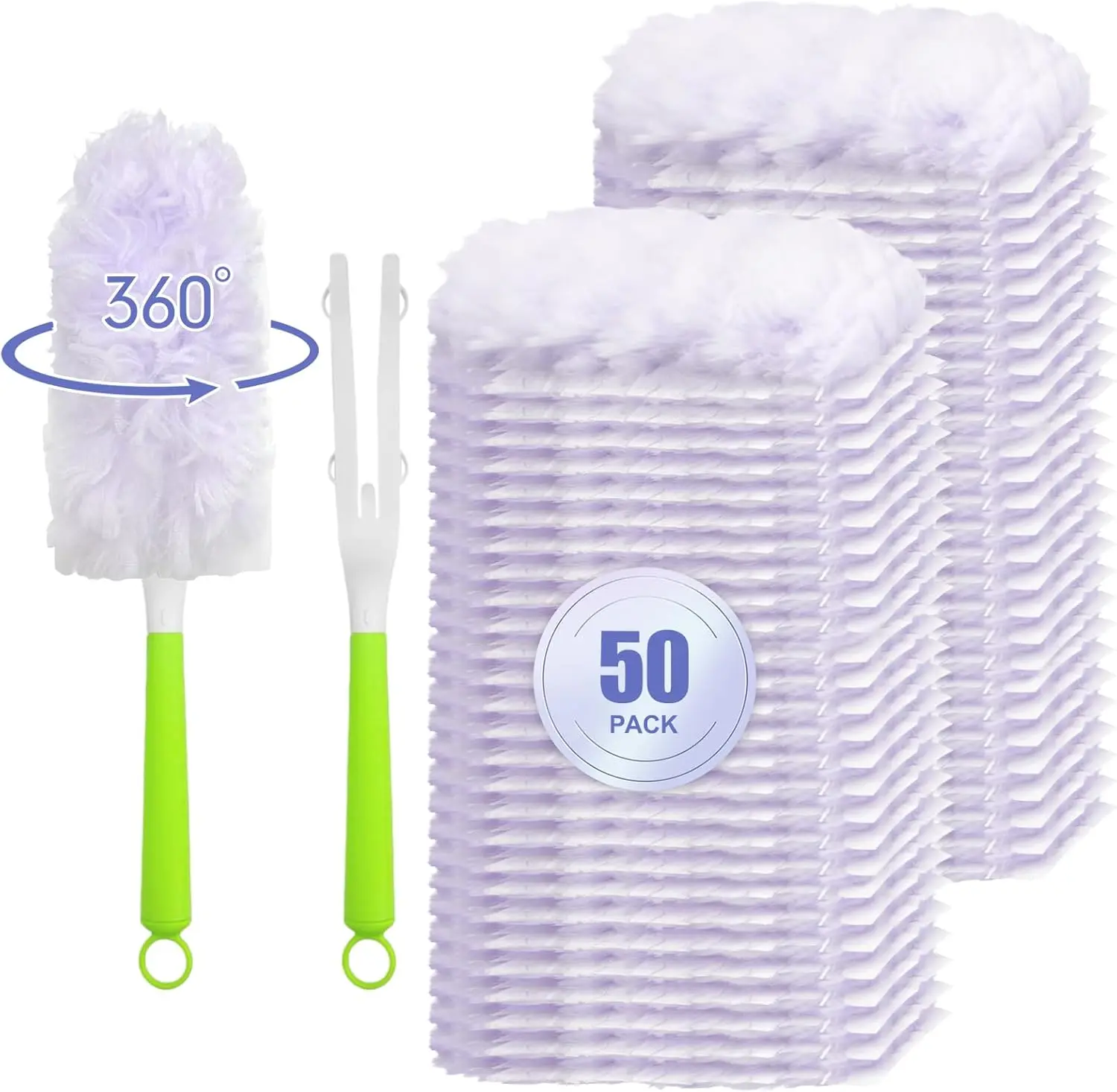 

50 штук 360 ° Сменные насадки для многоповерхностных пылесборников, совместимые с пылесборниками, утолщенные, сверхпрочные