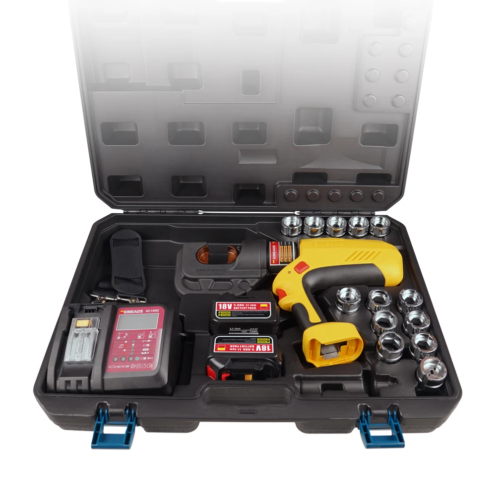 EBS-400 85C 1220H 3 In 1 Multifunctional Battery Powered Hydraulic Puncher Crimping Tool Cable Cutter Crimping Tool