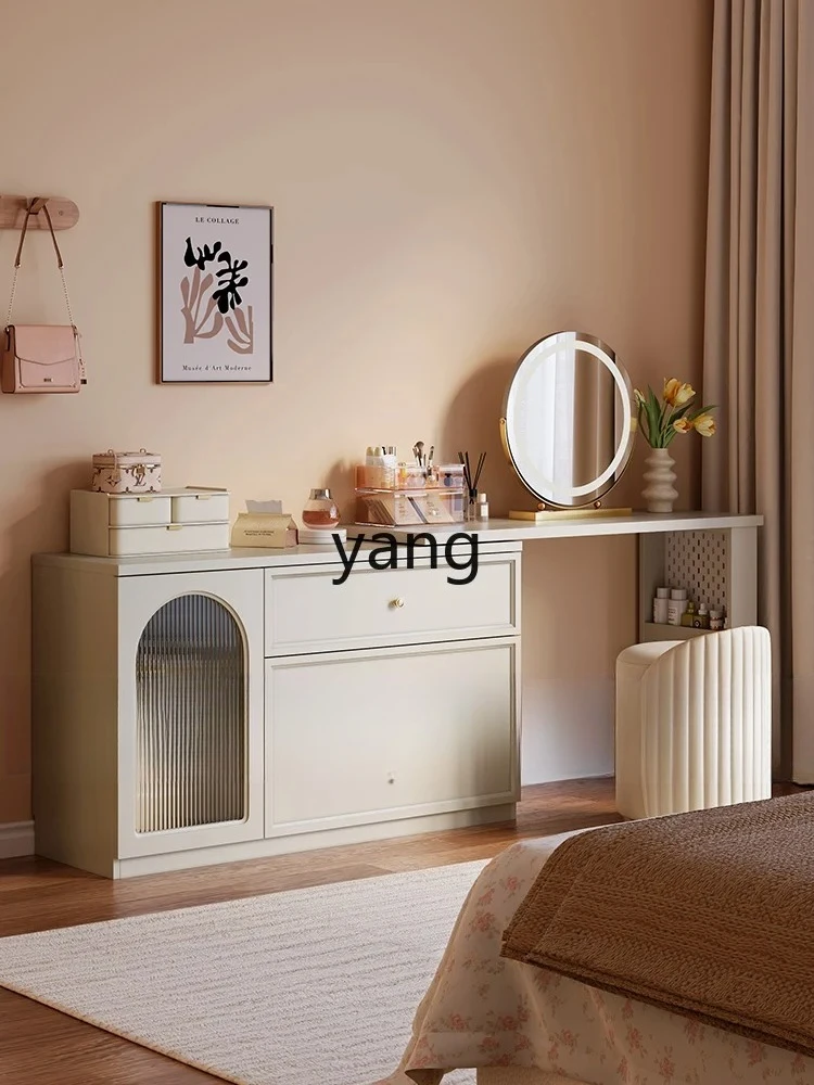 LMMM  dresser chest integrated cream style modern simple corner solid wood makeup table