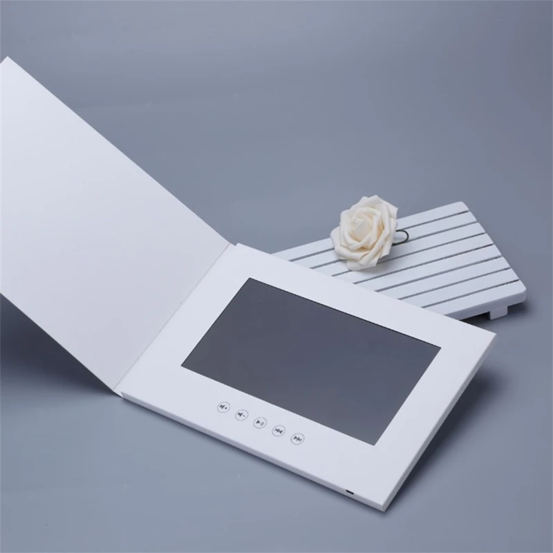 Video Book Card 4GB Lcd Invitation Gift Music Greeting Card Upload Videos Wedding Invite Digital Frame