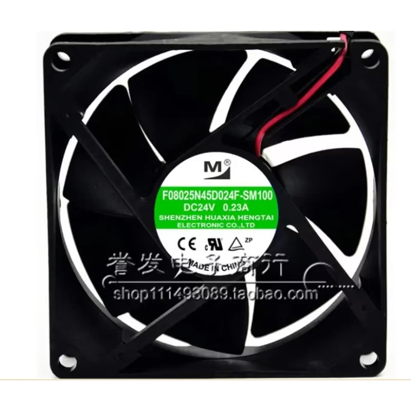 

Ltsf For M F08025N45D024-SM100 DC 24V 0.23A 80x80x25mm 2-Wire Server Cooling Fan8cm