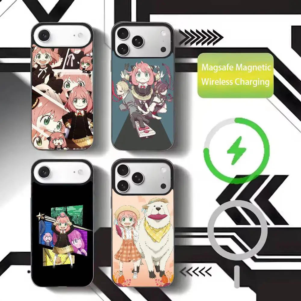 

Spy x F-Family Phone Case For iPhone17,16,15,14,13,12,11 Plus,Pro Max Magnetic For Magsafe Wireless Charging