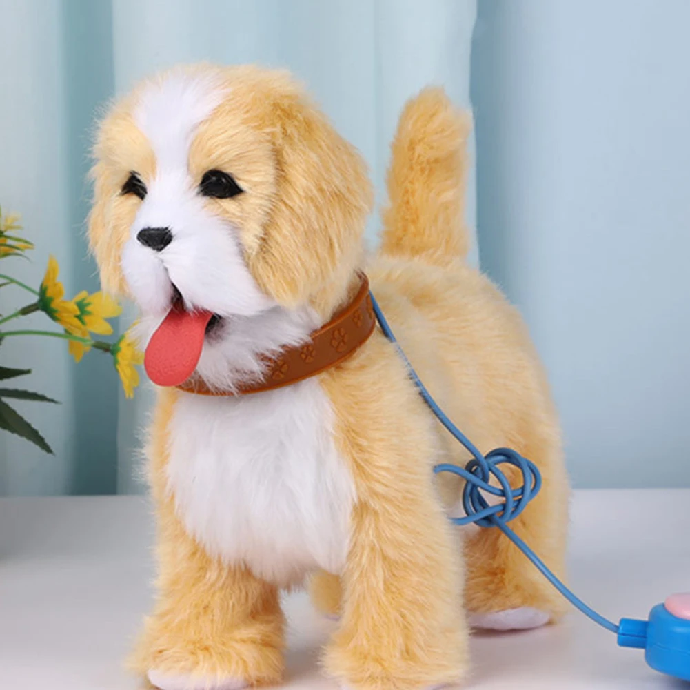 かわいい楽しい電気小さな犬のおもちゃロボット音楽インタラクティブ電子ペット人形コンパニオンふわふわかわいいクリティカルストライク恋人