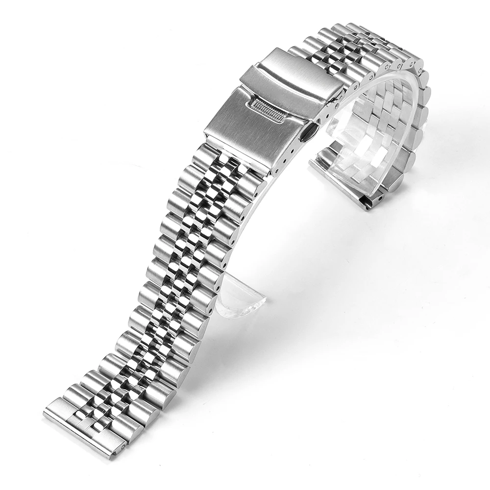 Stainless Steel Watchband for Jubilee Quick Fit Metal Bracelet for Seiko Wristband 18/20/22mm Replacement Strap Watch Accessory