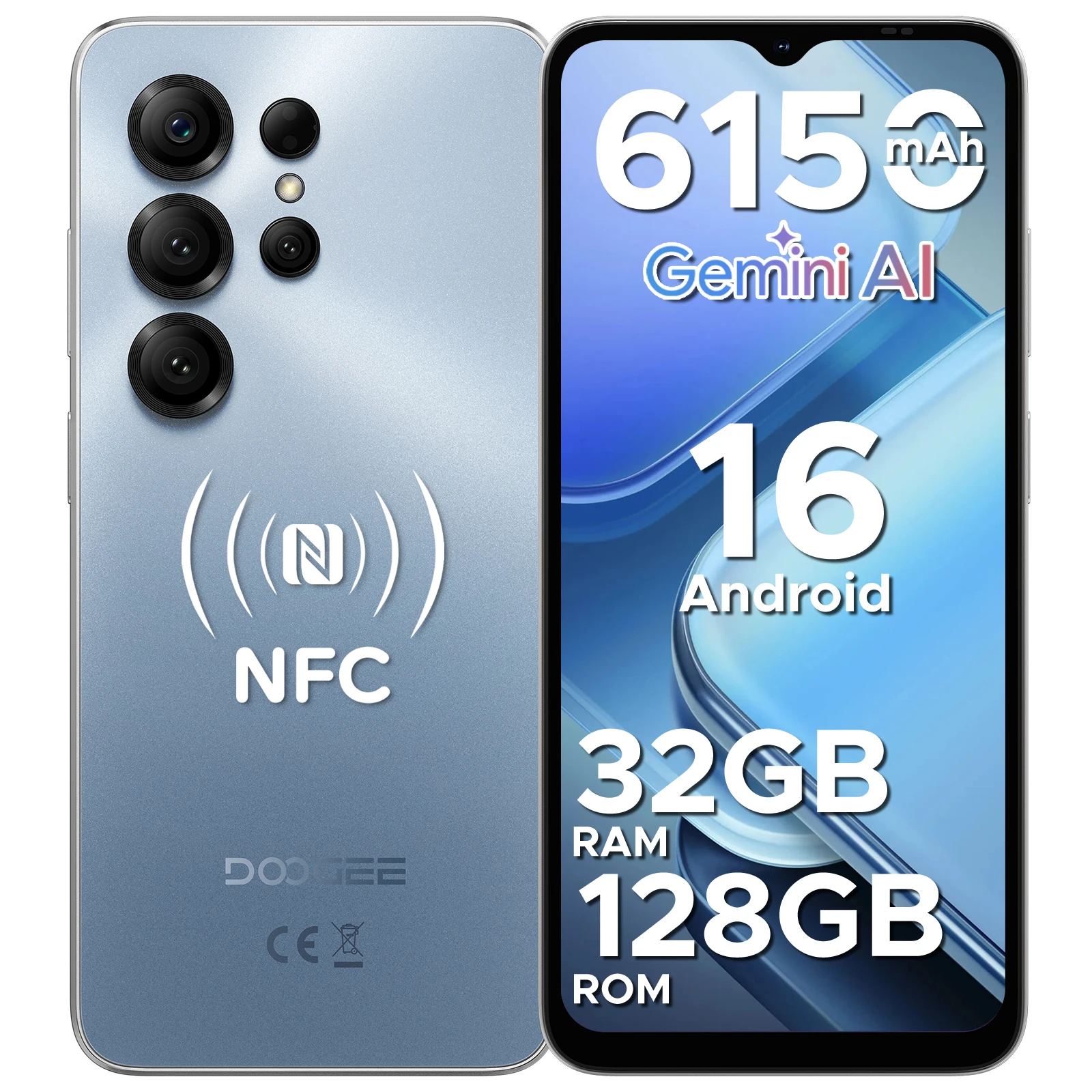 DOOGEE Note56X Pro Android 16 SmartPhone 32GB 128GB 6.56