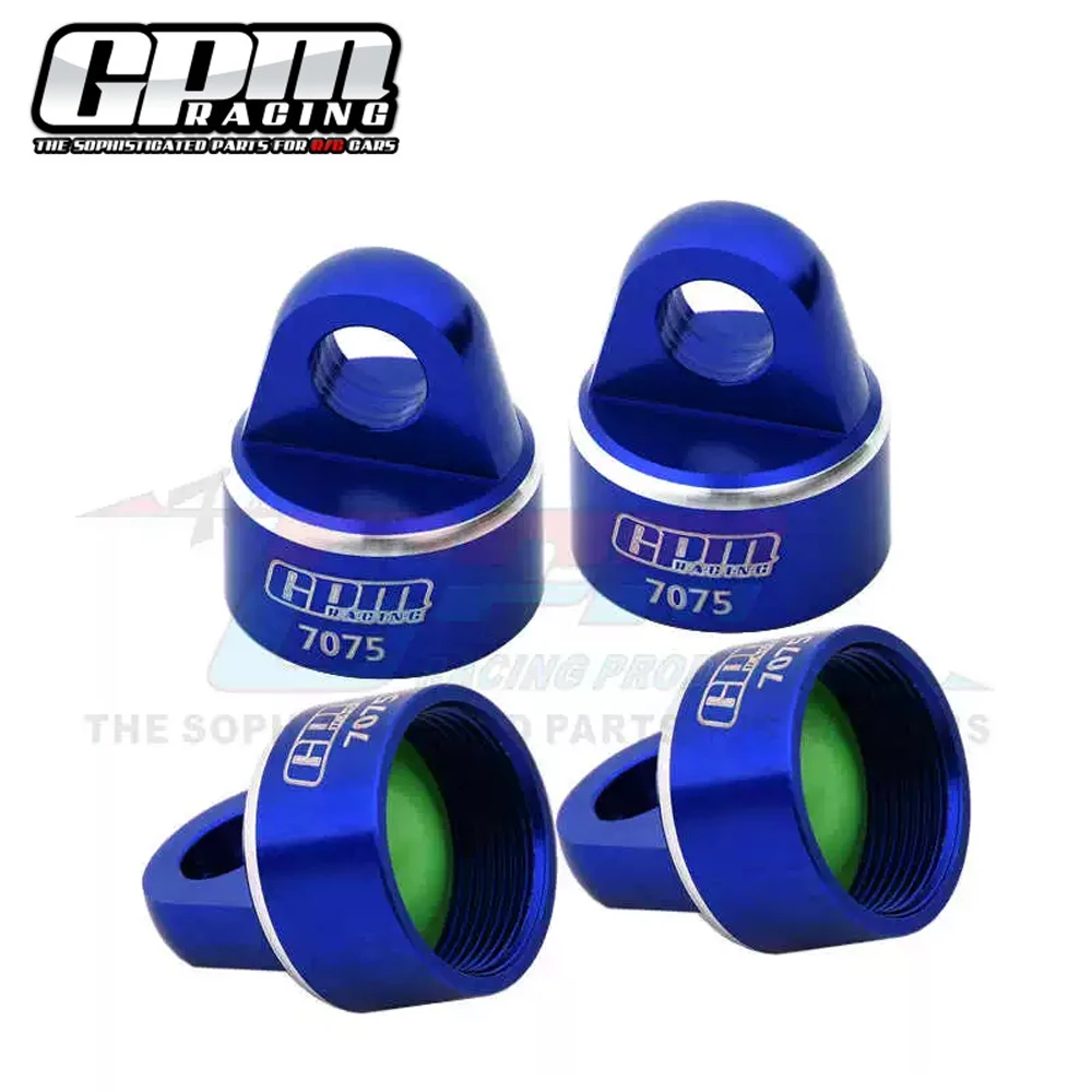 GPM Metal 7075 Alloy Shock Caps Shock Absorber Cover 9664 for Traxxas 1/8 Sledge 4WD Monster Truck 95076-4 RC Cars Upgrade Parts