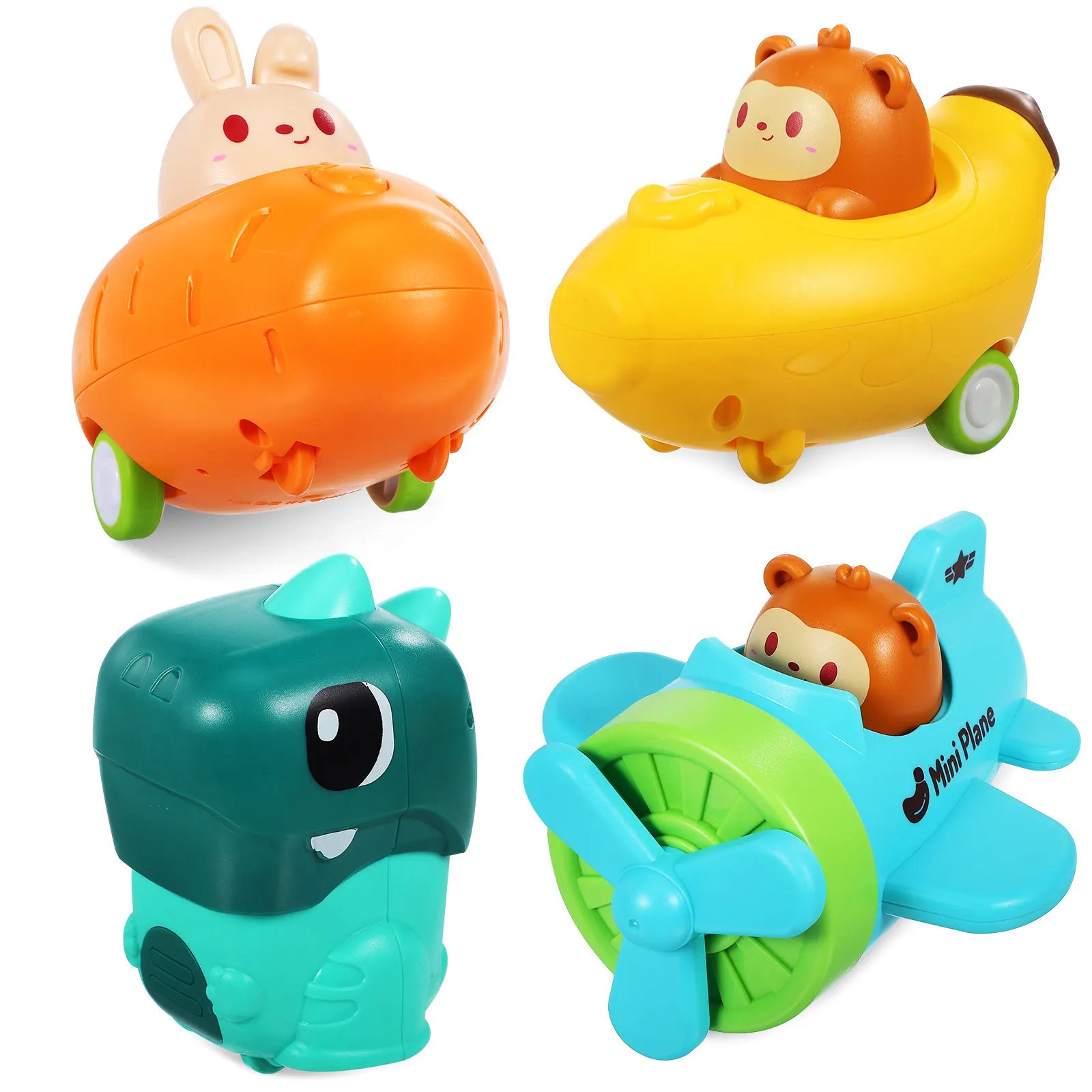 jouets-de-voiture-en-forme-d'animaux-pour-enfants-4-pieces-voitures-de-dessin-anime-carottes-dinosaures-pour-bebes
