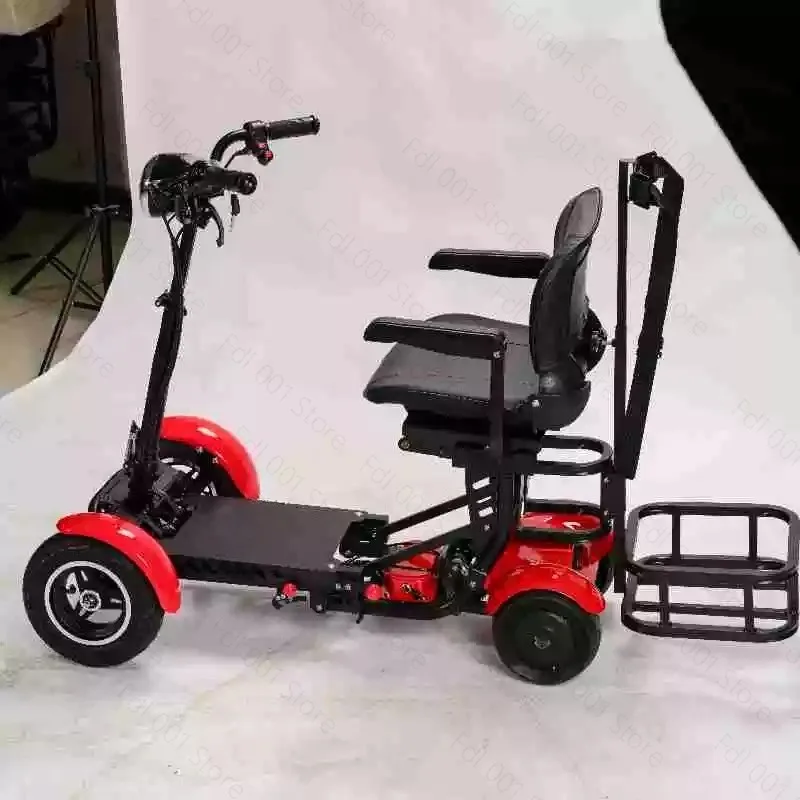 New 4 Wheel Foldable Fat Tire Adult Folding Golf Cart Electric Mobility Scooter Wheelchairs