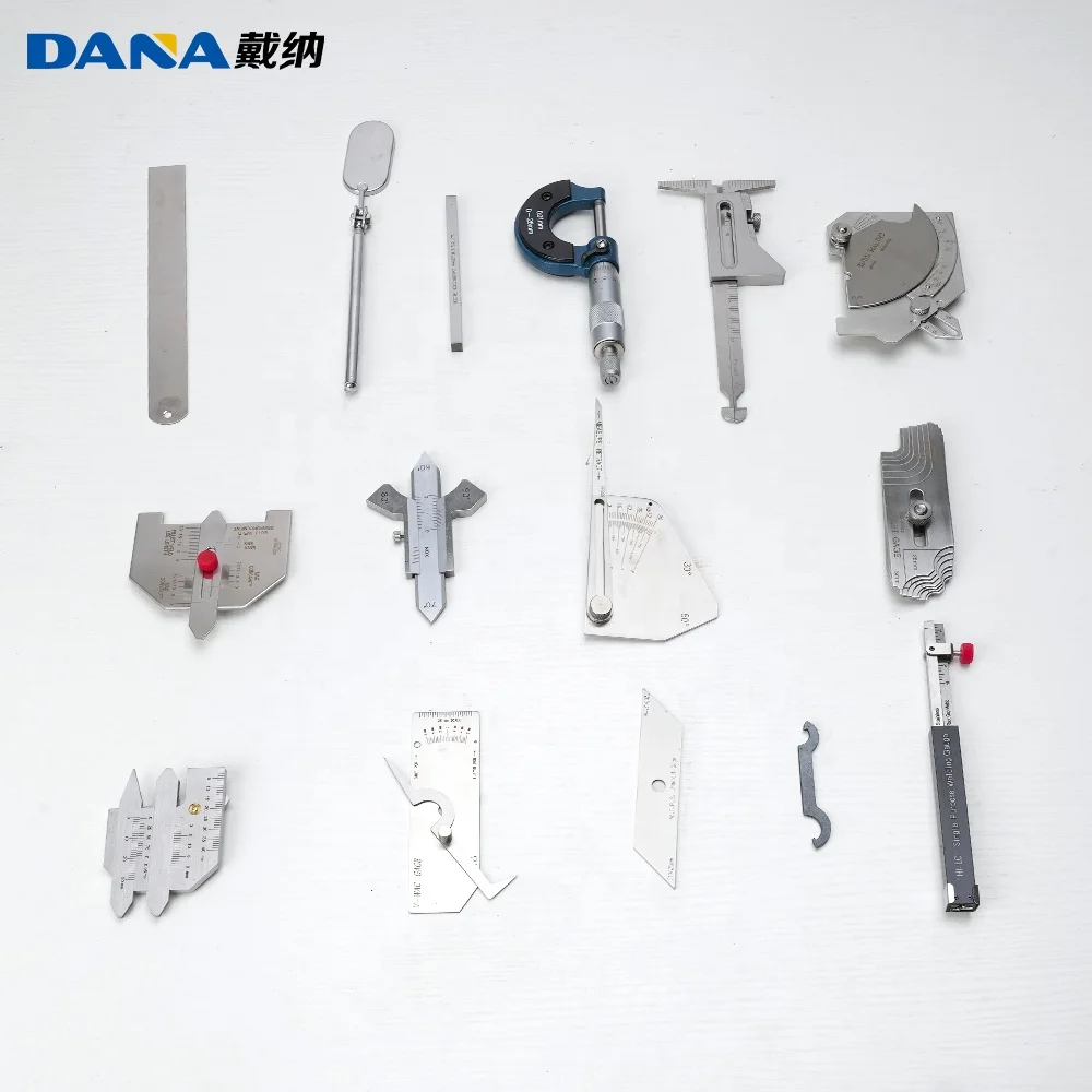 DANA W13A Weld Inspection Ruler Combination Welding Inspection Tools Stainless Steel Weld Tool Kits