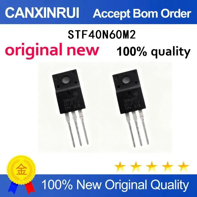

(5-100 Pieces) Brand new original STF40N60M2 F40N60M2 TO-220F spot chip IC