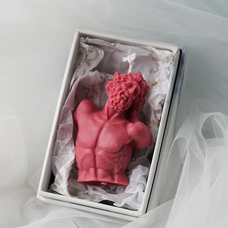 Greek Laocoon Bust Statue Candle Mold Handmade Aromatherapy Candle Aesthetic Classic Laocoon Decoration Silicone Gypsum Mold