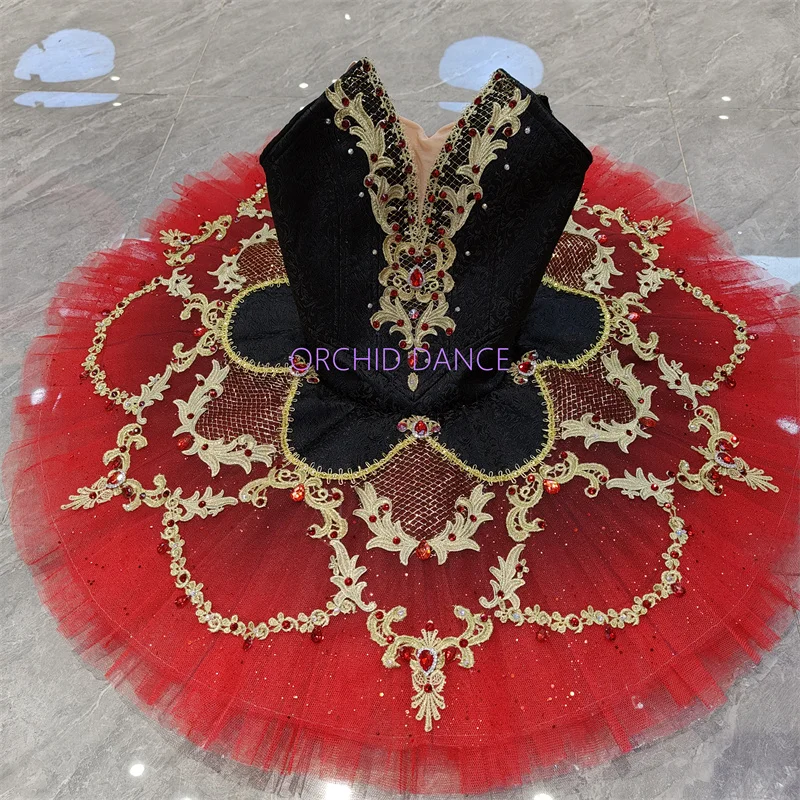 hot selling  high quality Unique Design Kids Girls Children Women Adult Performance Wear red Ballet Tutu Costumes