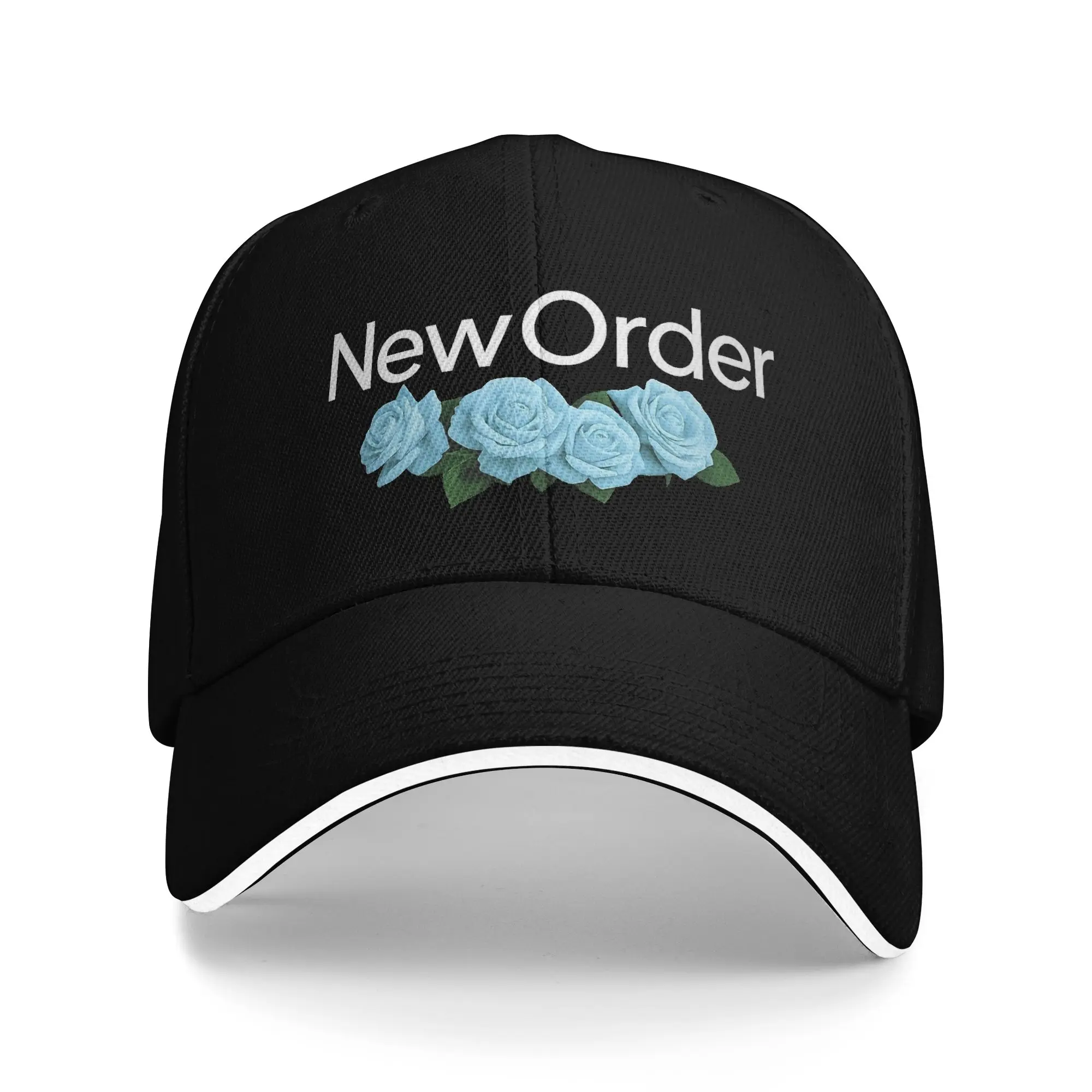 New Order Blue Rose Baseball Cap  Summer Casual Trucker Hat For Men Hunting Camping Sun Snapback Cap