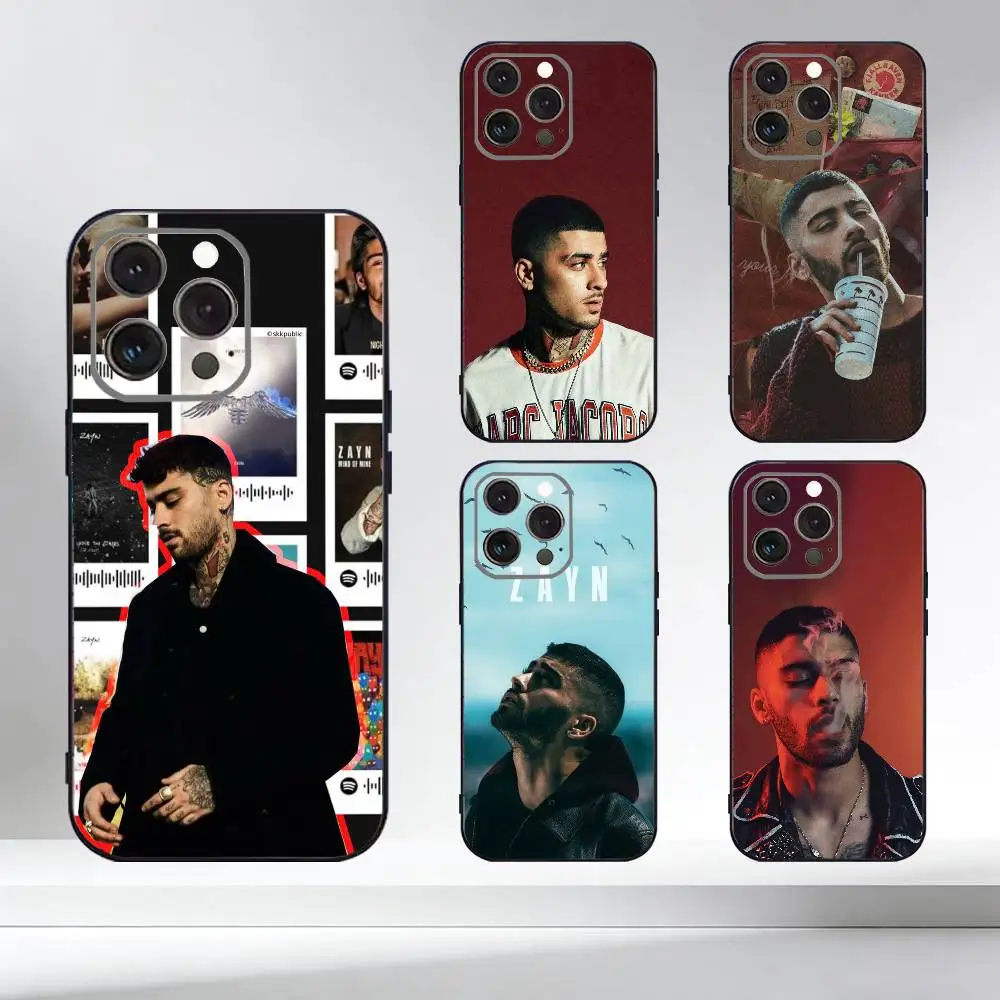 

Singer Zayn Malik Phone Case For iPhone 17,16,15,14,13,12,11 Plus,Pro Max,XS,Soft Silicone Black Cover