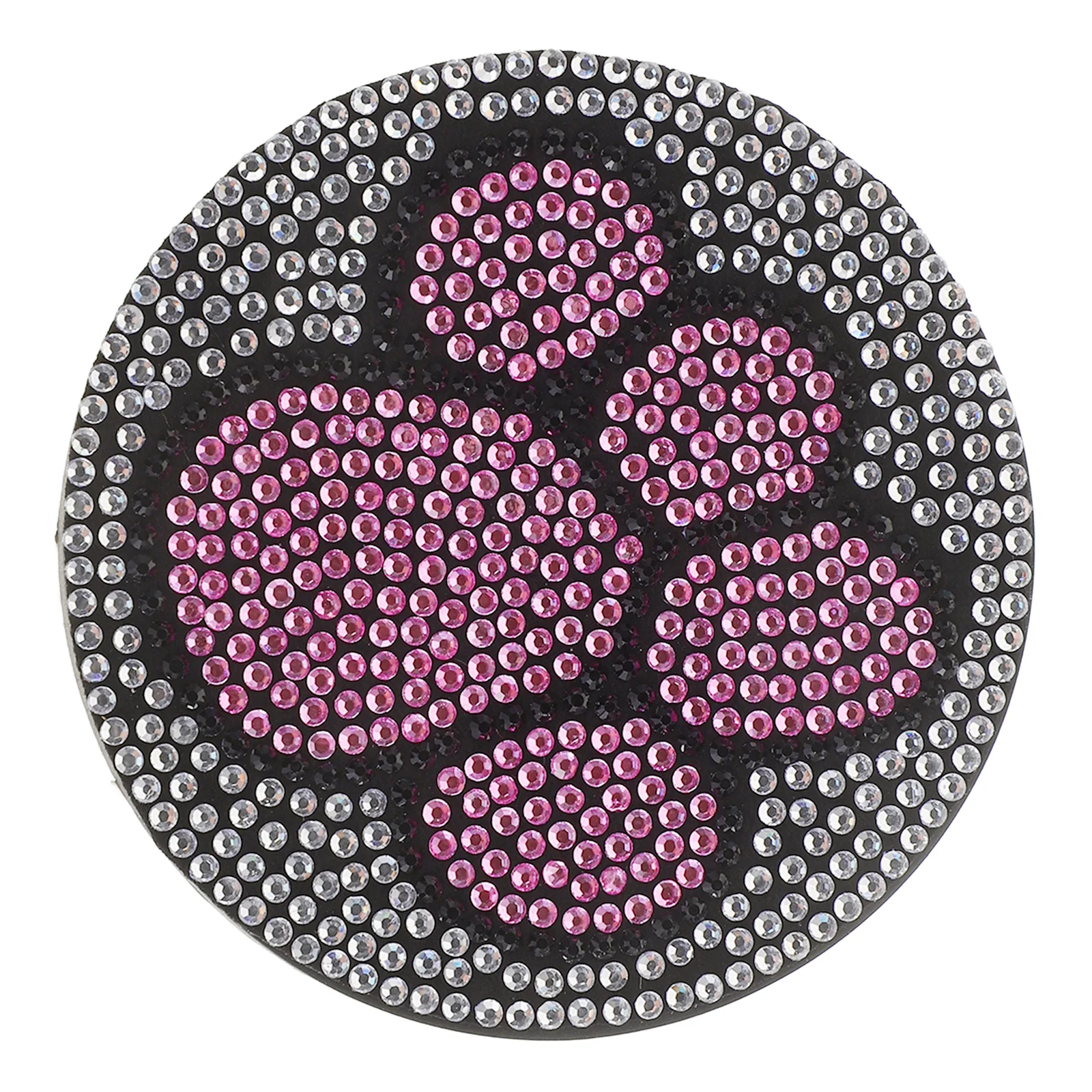 

Car Cup Coaster with Rhinestones Nonskid Design Fashionable Pattern Universal Fit for Car Interior Decorative Accessories