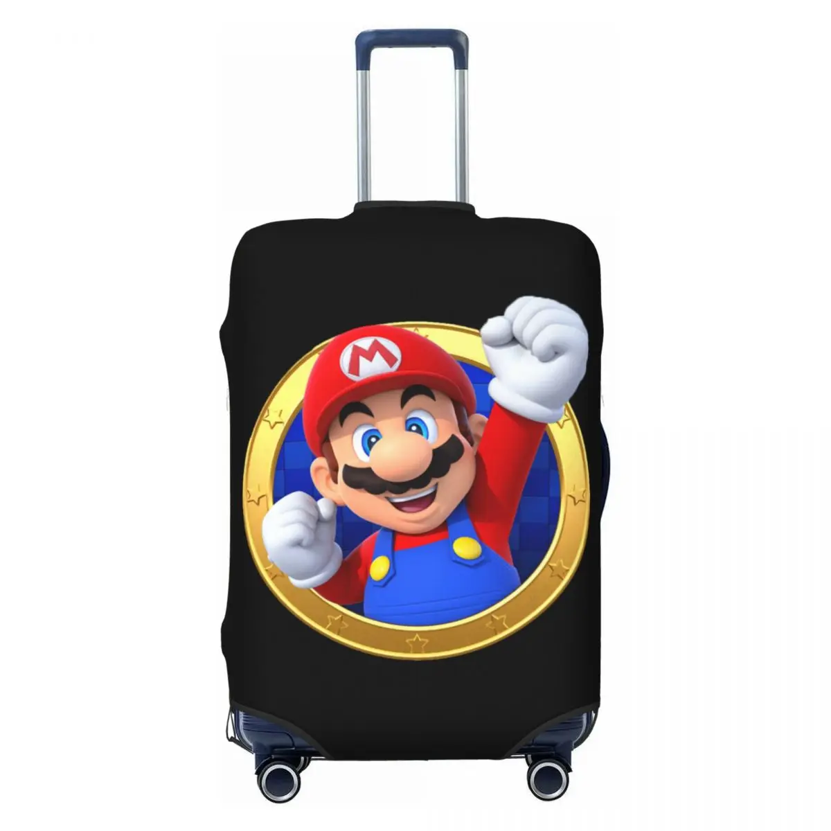 

Custom Marios Cartoon Game Travel Luggage Cover Dust Proof Cartoon Game Marios Suitcase Cover Protector Fit 18-32 Inch