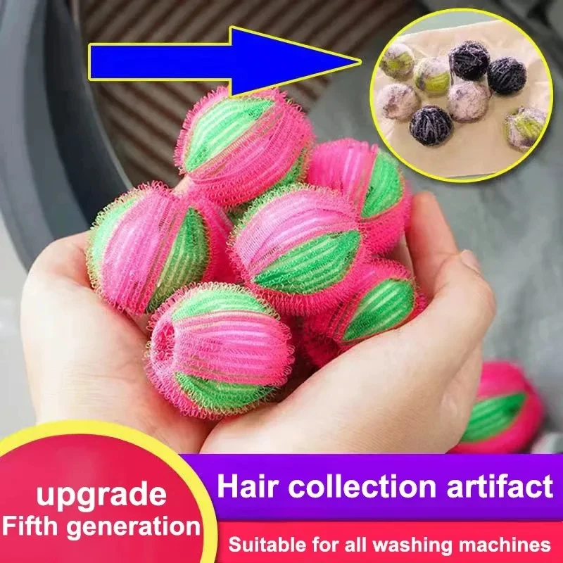 6/12 bolas reutilizables para lavadora, atrapa pelusas y pelo de mascotas, filtro de ropa, accesorio de limpieza de lavandería