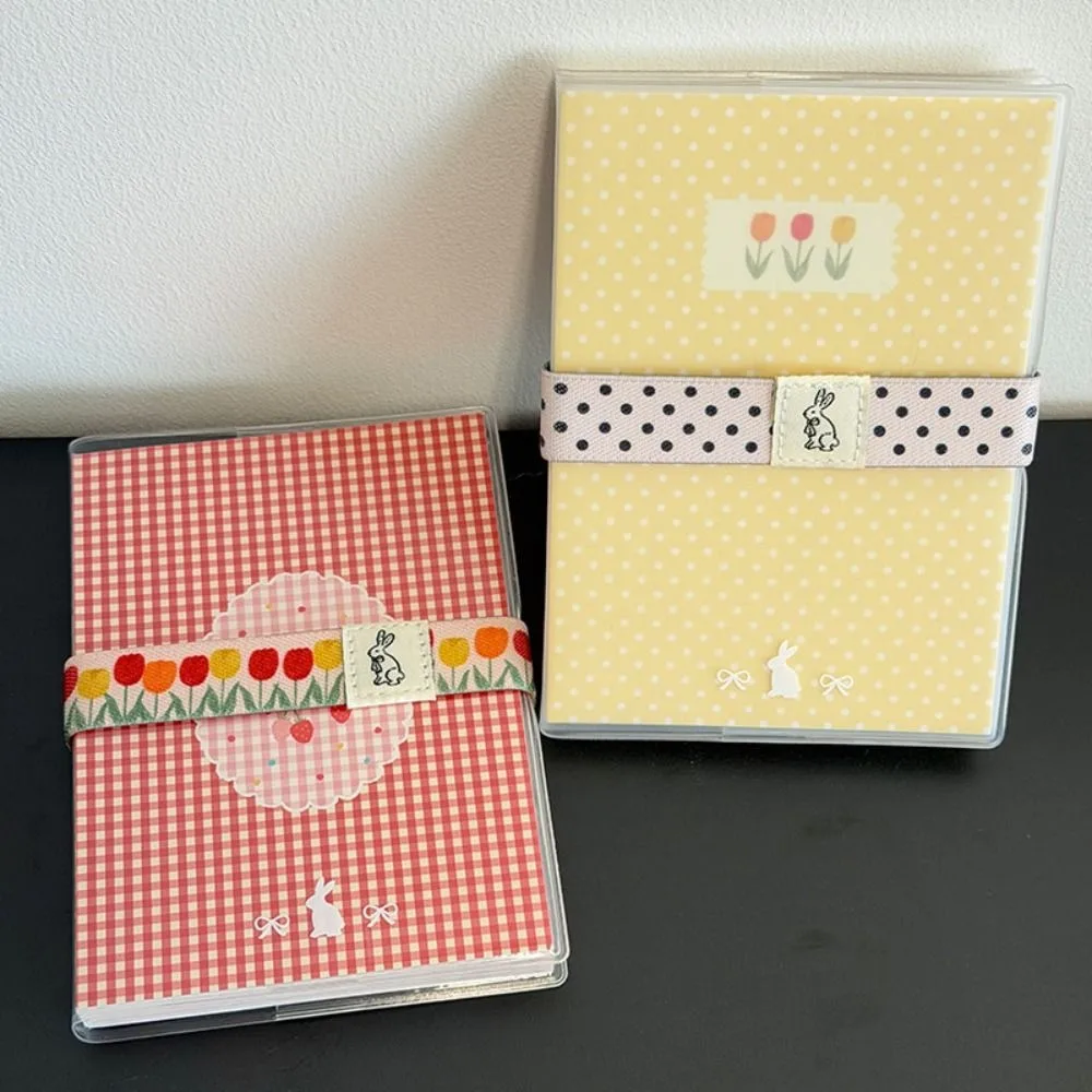 Practical Notebook Elastic Band Polka Dot Checkered Double-Sided Strap Minimalist Keeps Flat Elastic Strap for A6/M5/A7 Journals