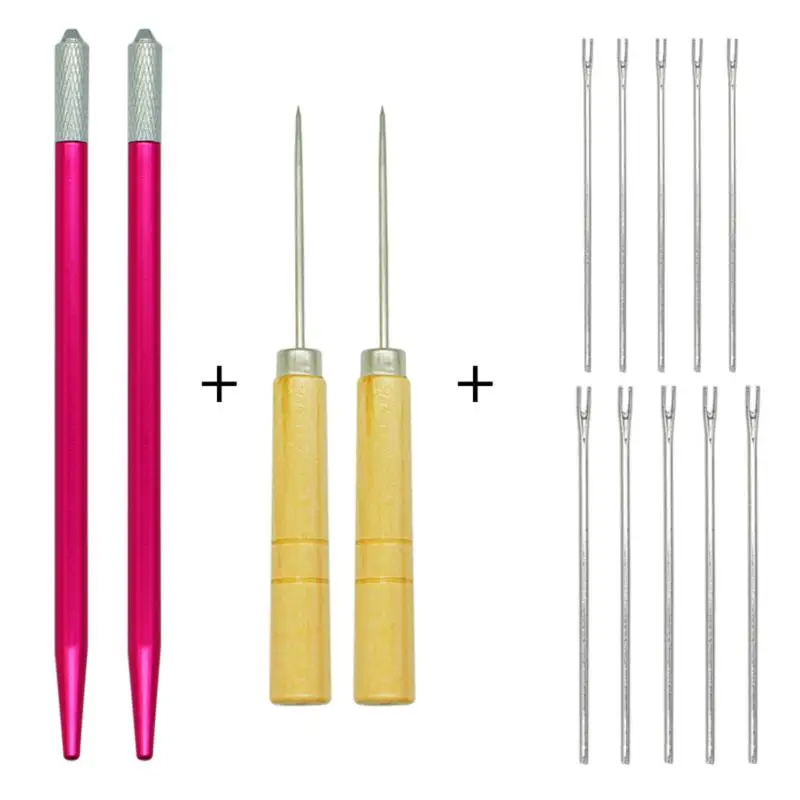 5Pcs Doll Hair Transplant Tools 0.6-0.8mm Safe Reusable DIY Craft Rerooting Supply