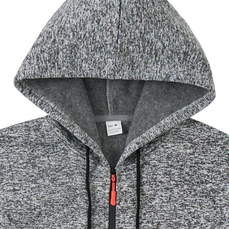 Amerikanischer Herren-Sweater aus schwerem Samt, Retro-Stil, mit kationischen Taschen, Kapuze und Reißverschluss, trendiger Sportpullover für Männer – Detail 35