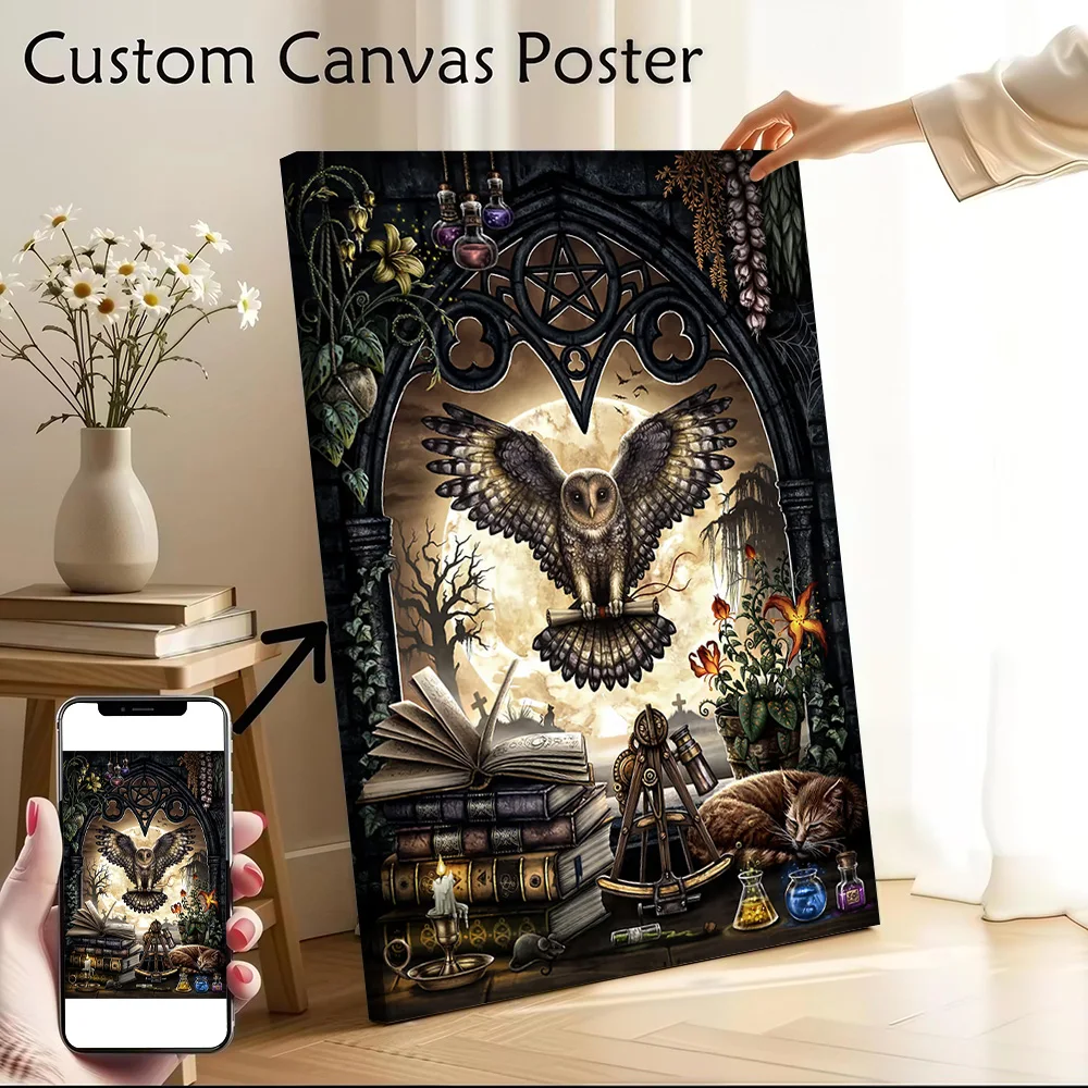 The Messenger Canvas Wall Arts Poster Customizable Pictures Printing for Room Aesthetic Decoration Art of Murals Vintage Decor