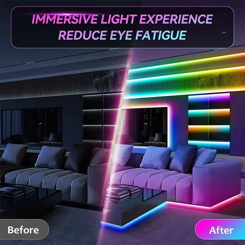 Led Lights for TV RGB Led Strip Light Bluetooth Control 5V USB Led Tape Flexible Ribbon for TV Backlight Room Decoration