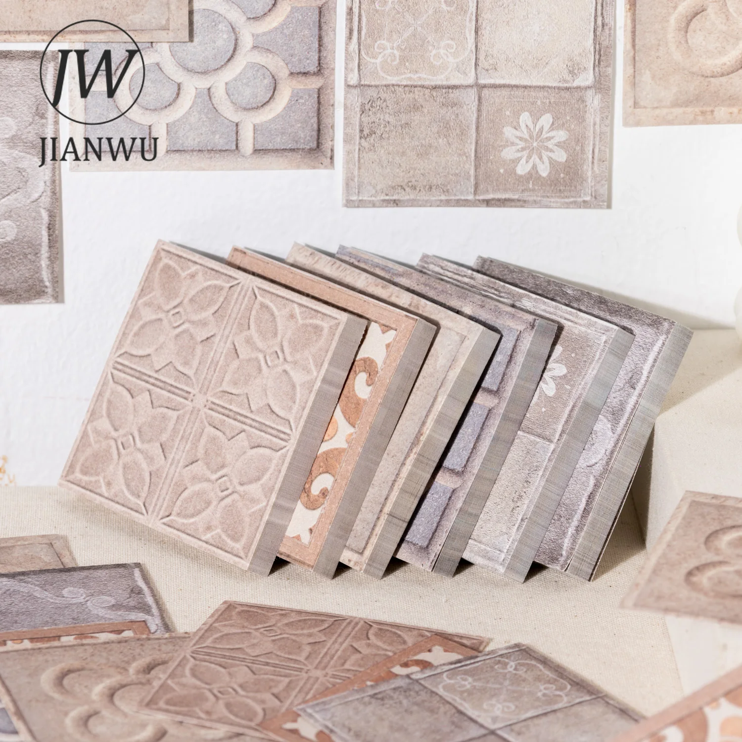 JIANWU يمر عبر سلسلة برشلونة خمر نمط المشهد المواد الكولاج مذكرة الوسادة الإبداعية غير المرغوب فيه مجلة القرطاسية