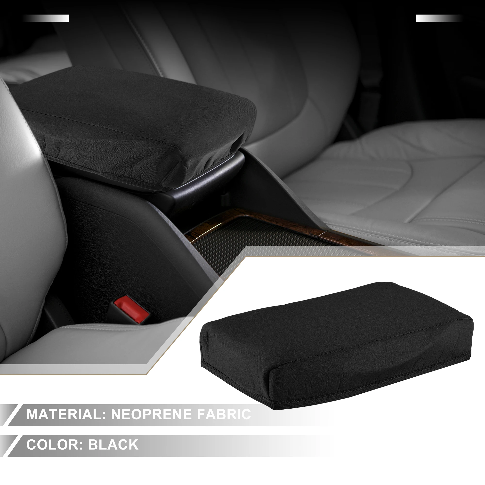 

UXCELL Center Console Armrest Cover Waterproof Console Covers Pad Trim Protector for Nissan Altima 2007-2012 Neoprene Fabric