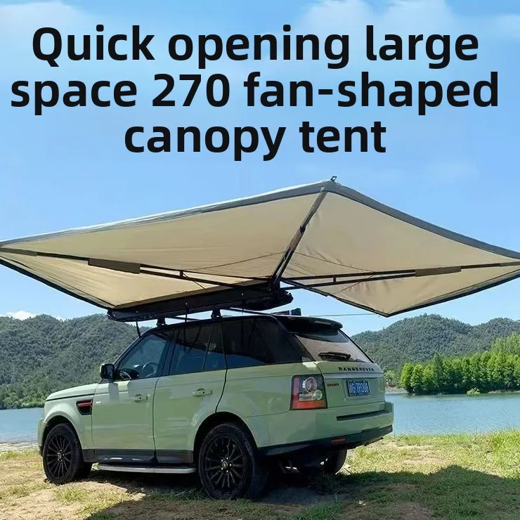 

270 degree car side tent awning outdoor SUV car side tent side tent roof 270 degrees legless fan