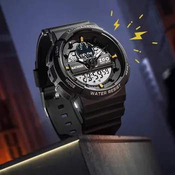 全新野獸王國蝙蝠俠超人電影週邊卡通手錶 中小學生電子手錶 男孩運動手錶 10 最佳銷售 超人手錶 - №1