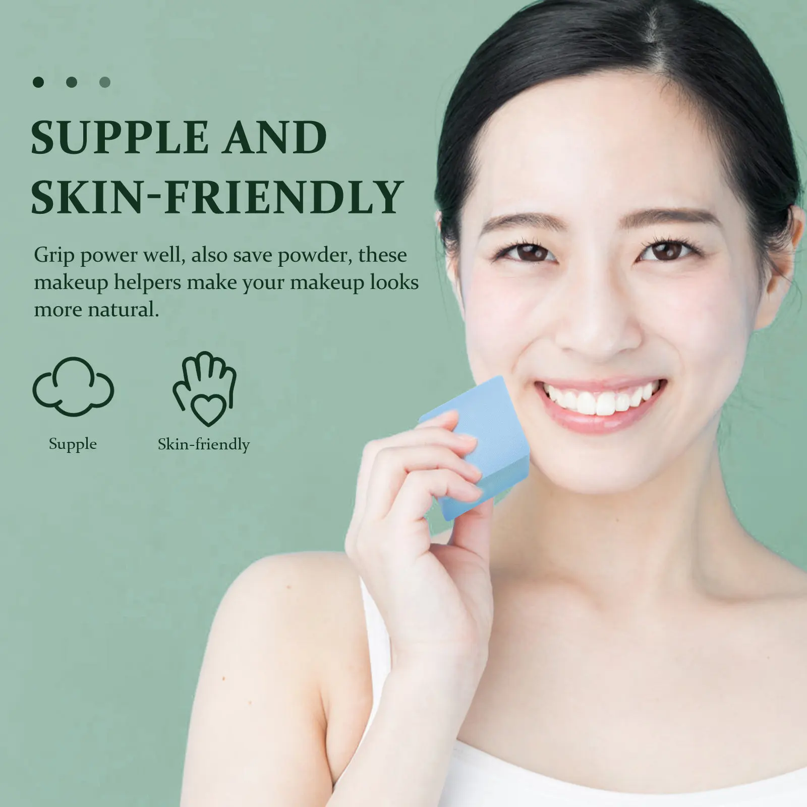 12 個パウダーパフメイクアップパフコンパクト菱形デザインルースパウダー塗布用フェイスブレンディングツール多機能ポータブル