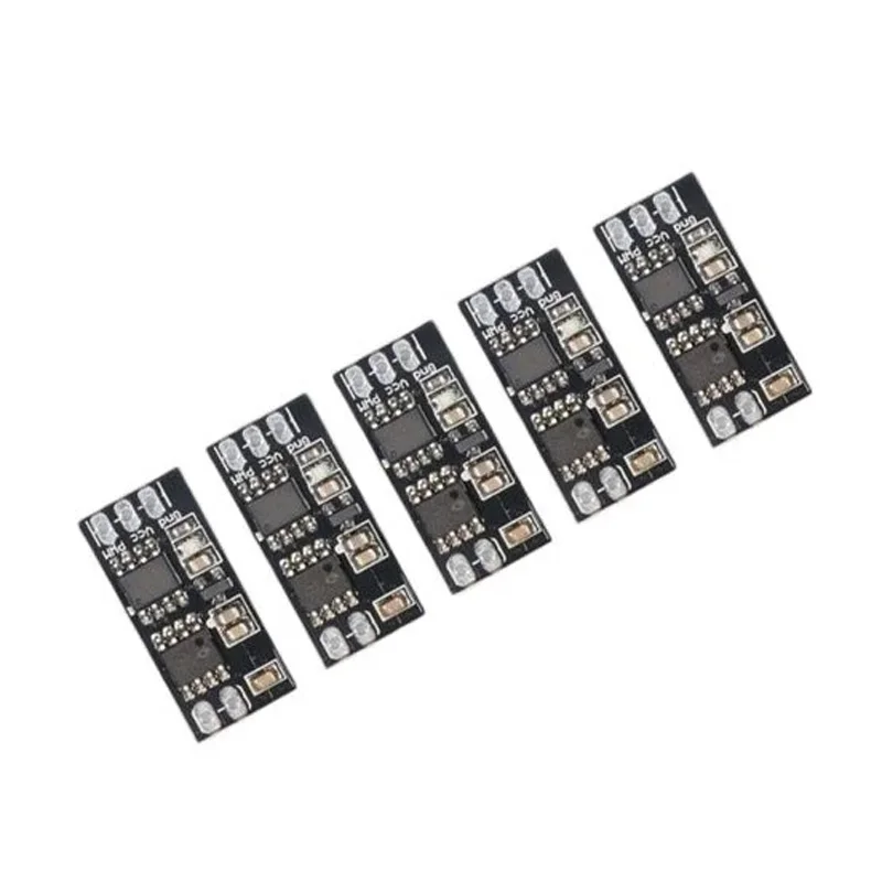 Mini cepillo ESC de 5 piezas, controlador electrónico de velocidad de Motor DC de doble vía 1S-3S, módulo de accionamiento de Motor, placa PCB DIY