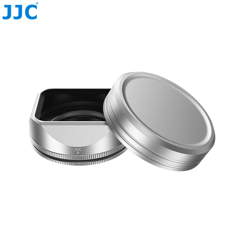 

JJC Metal Square Lens Hood Lens Cap for Fujifilm Fuji XF 23mm F2.8 R WR XF 27mm F2.8 R WR XF 27mm F2.8 Lenses Lens Hood Shade