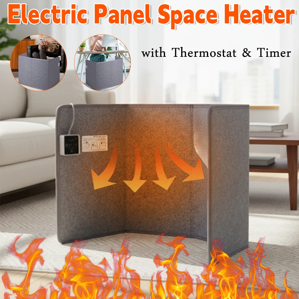 

Нагреватель для ног для офиса с термостатом и таймером, бесшумный обогреватель для ног под стол, для домашнего использования, прибор для согревания ног