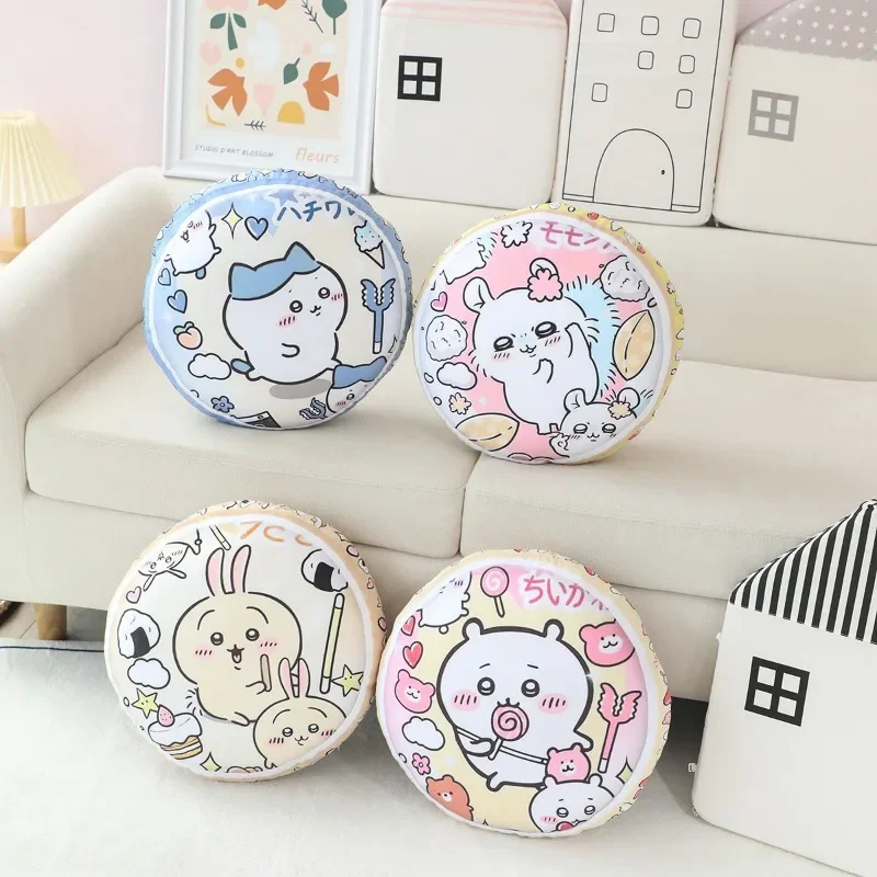 

Chiikawa Anime Kawaii Sanrio Sofa Cushion Cute Cartoon Miniso Soft Comfortable Car Pillow Mat Lovely Ins Gifts for Girls