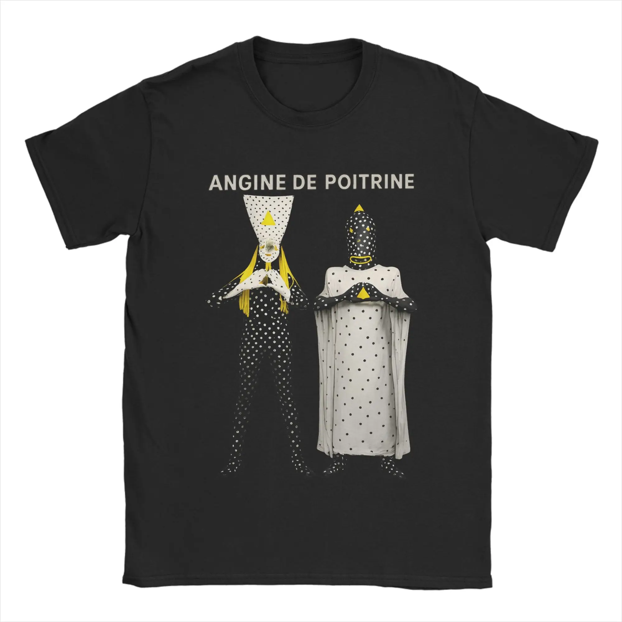 Angine De Poitrine Rock Band Cotton T-Shirt For Men Summer  Vintage T Shirts Harajuku Tees Plus Size Cheap Tops