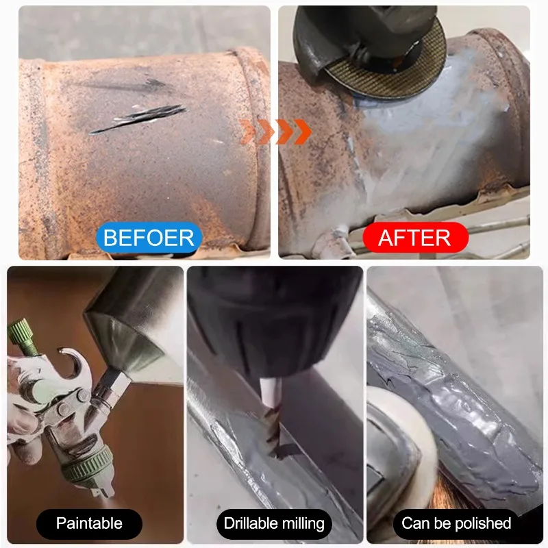 غراء إصلاح المعادن الشفاف راتنجات الايبوكسي AB غراء عالي القوة إصلاح لاصق مقاومة للحرارة لاصق إصلاح السيراميك المعدني #3