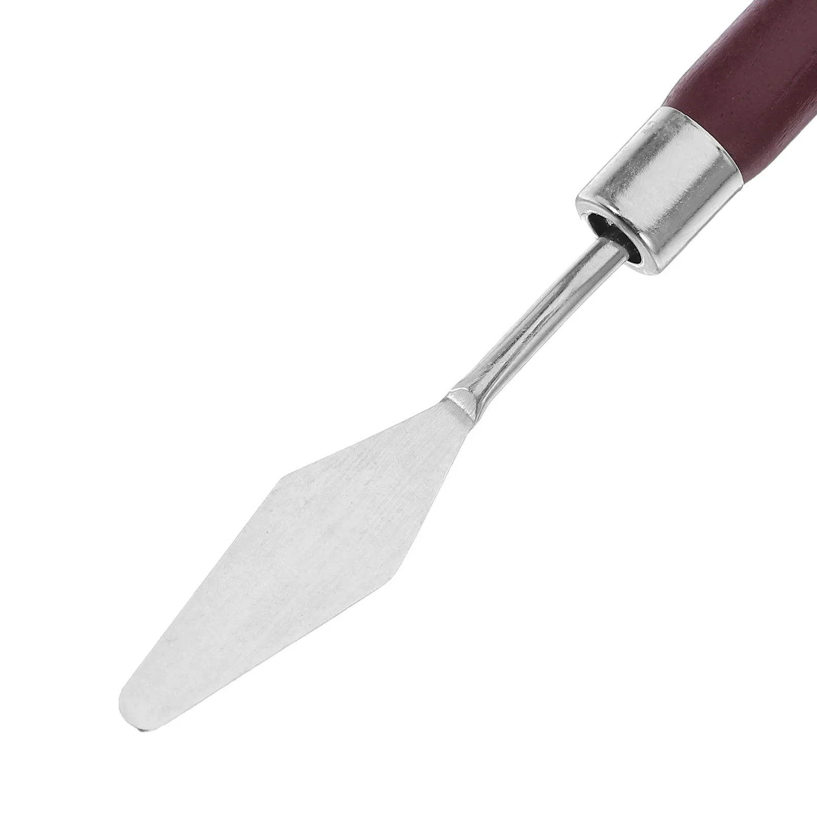 7Pcs Stainless Steel Palette Knives Set Oil Paint Scraper Sharp Pointed Tips Wooden Handle Art Painting Tool for Canvas