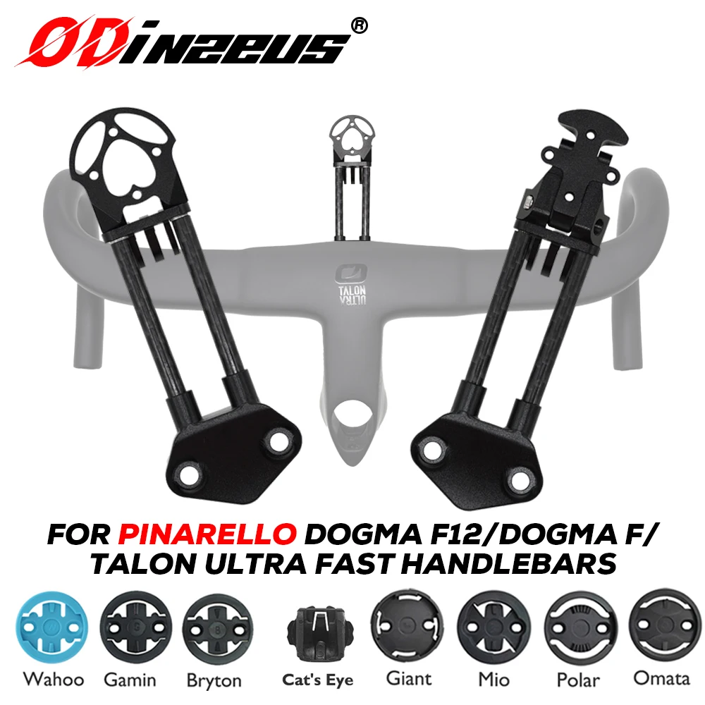 ODINZEUS Soporte para Manillar de Bicicleta de Carretera Pinarello Talon Ultra Fast/F12 Dogma F, Compatible con Garmin, Wahoo, Bryton