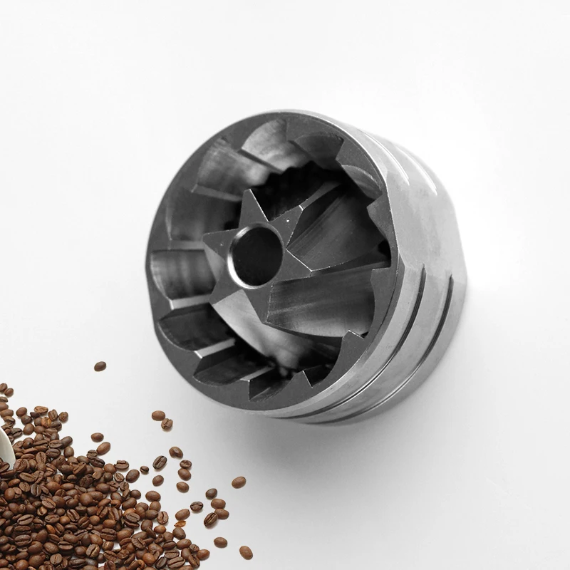 Frese coniche da 38 mm per macinacaffè manuale, macinazione di caffè espresso dolce ad alta quotidiana Accessori per caffè con frese piatte da 64 mm