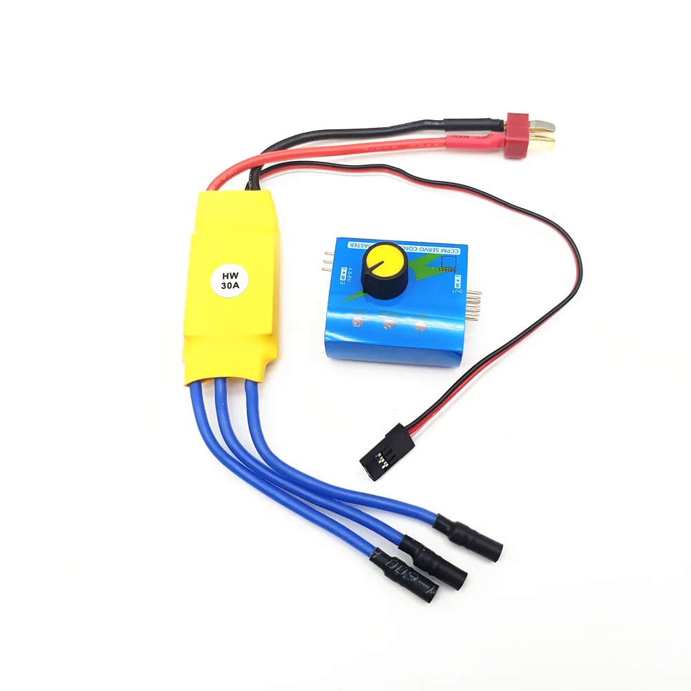 DC 12V 30A High-Power Brushless Motor Speed Controller 3-phase Regulator PWM Brushless Motor Speed Controller Drive RC 30A ESC