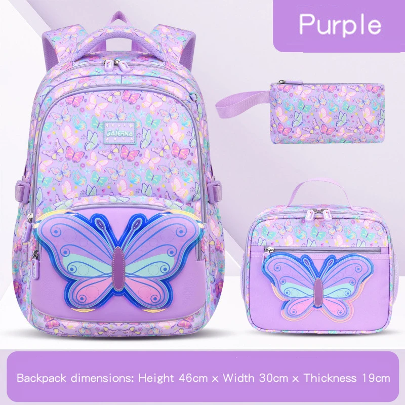

Large Capacity 3-in-1 Elementary School Student Backpack Set - New Children's Three Piece Backpack for School
