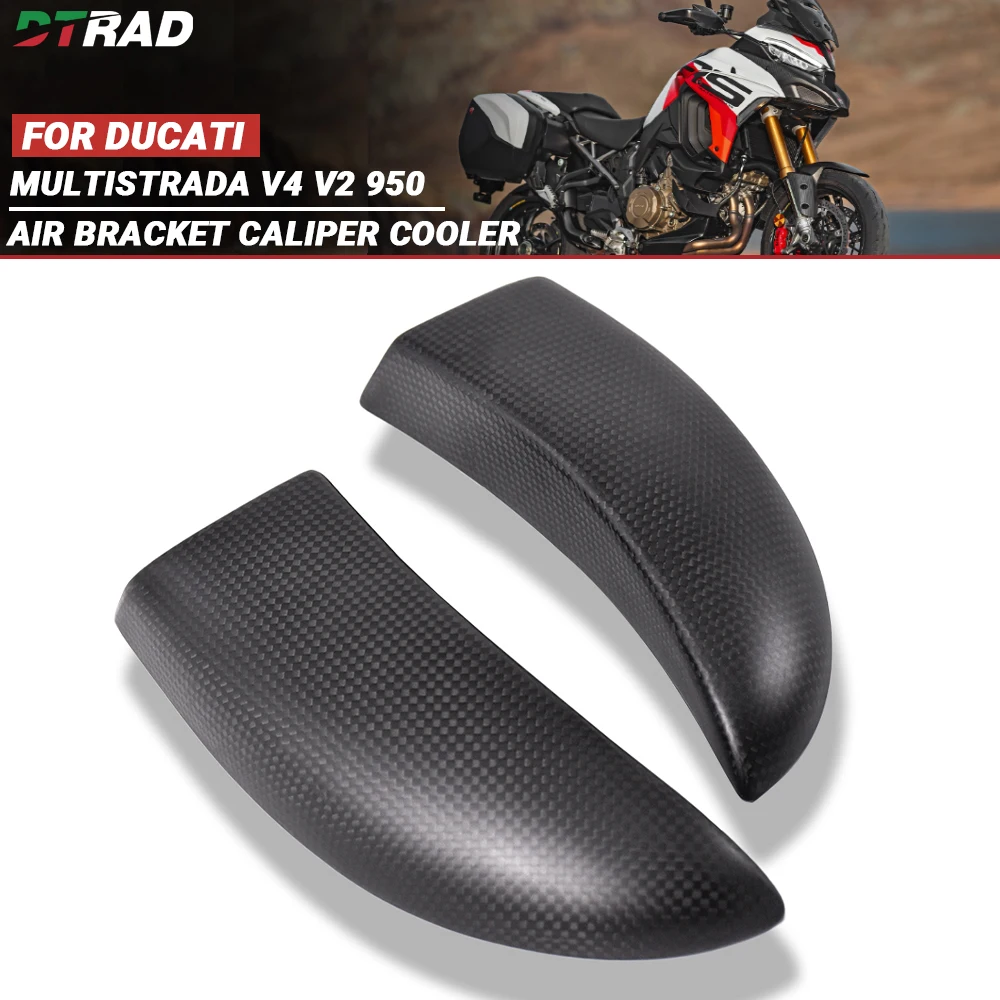 For Multistrada V4/S Rally/Pikes Peak V2 950 Motorcycle Modification Carbon Fiber Air Bracket Brake Caliper Fairing Accessories