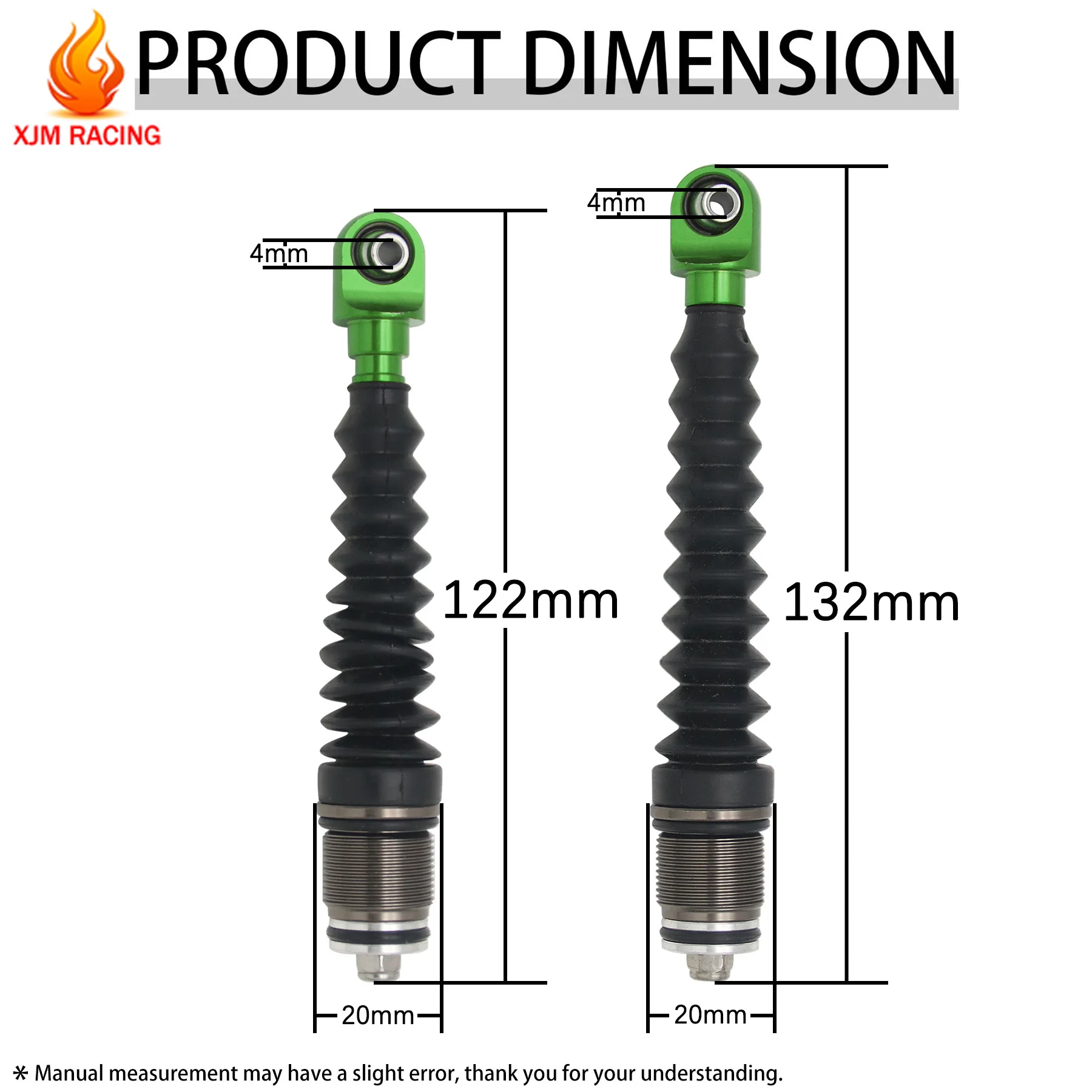 Chống Sốc Trục Cho 6MM Kim Loại Phía Trước Hoặc Sau Sốc Đầu Cần Lắp Ráp Cho 1/5 Hpi Rofun Rovan Km baja 5b 5T 5sc Xe Tải, Tỷ Phần