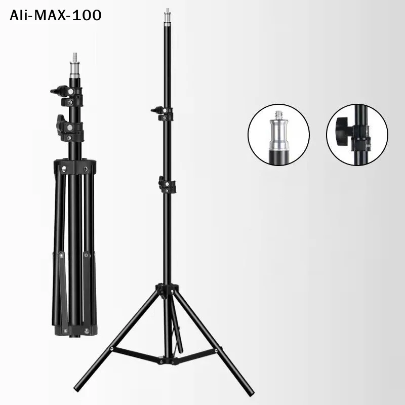【AM3】1.6M 2.1M Duty Metal Alloy Light Stand Tripod For Photo Studio Softbox Video Flash Reflector Lighting Background Stand