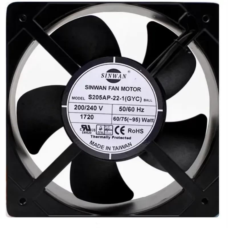 For Taiwan SHENGKWEI SK205AP-22-1 20572 200V-240V 65/102W control cabinet fan